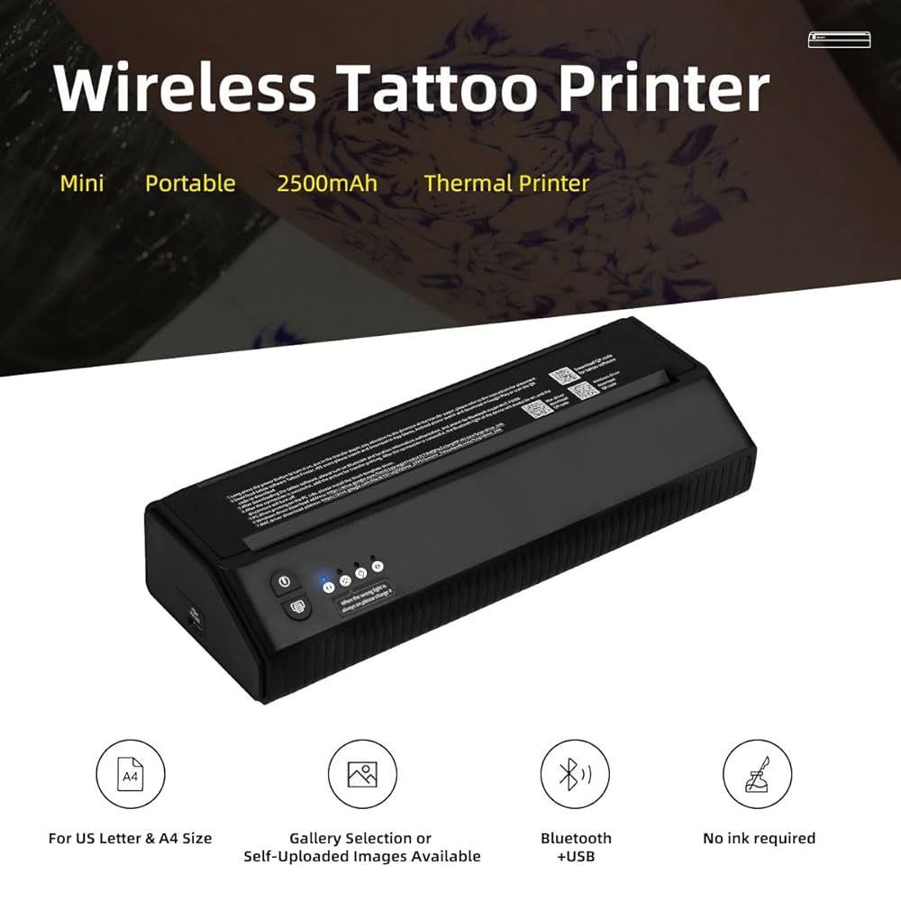 Amazon.com: Dragoart MHT-P8008 Tattoo Stencil Printer